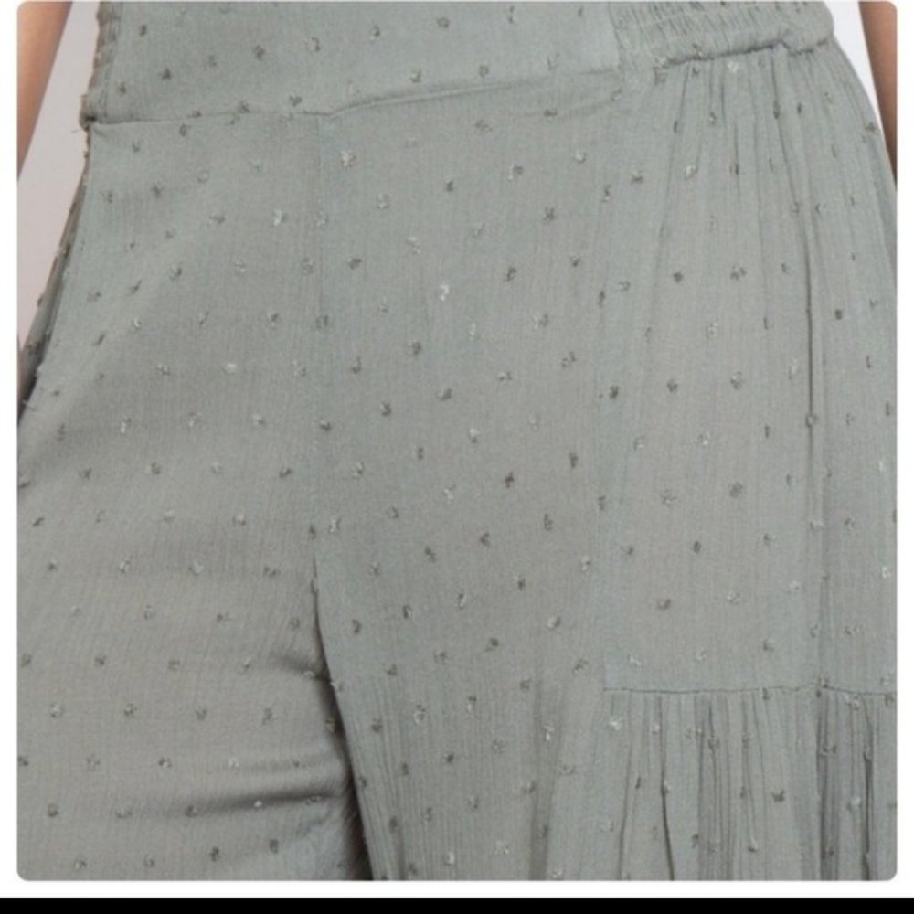🛍️2/$20🛍️SAGE HIGH WAIST SWISS DOT PALAZZO PANTS-NEW - Picture 5 of 5
